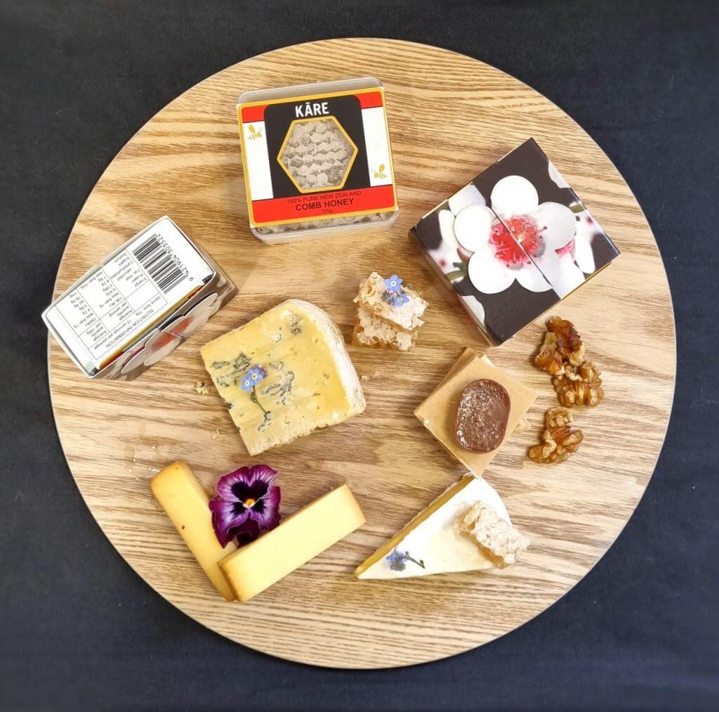 use of honey comb in a cheeseboard