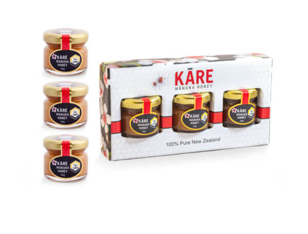 Gift box of 3 x 30g UMF15+ Kare Manuka Honey